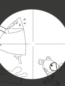 四格（方头和尖角）