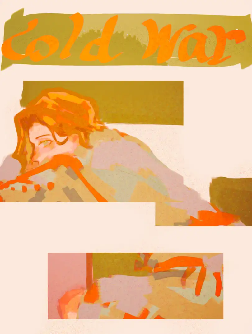 麻雀和地上的裂缝